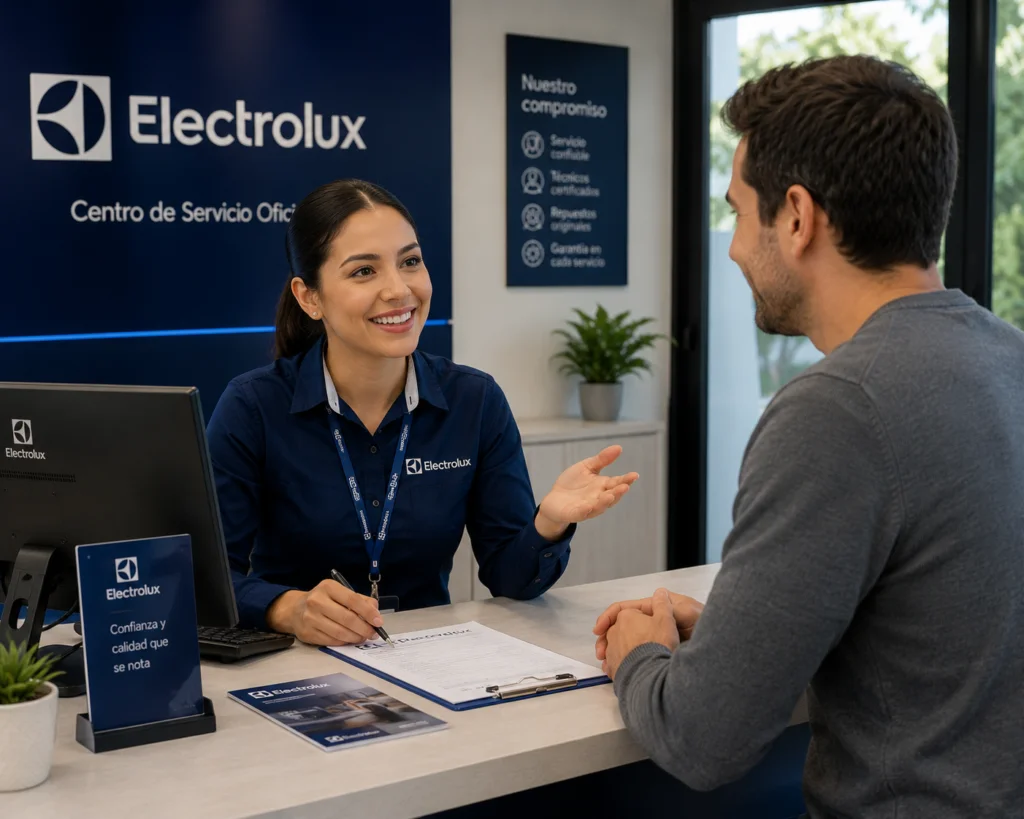 Técnico Electrolux realizando mantenimiento preventivo en Guayaquil