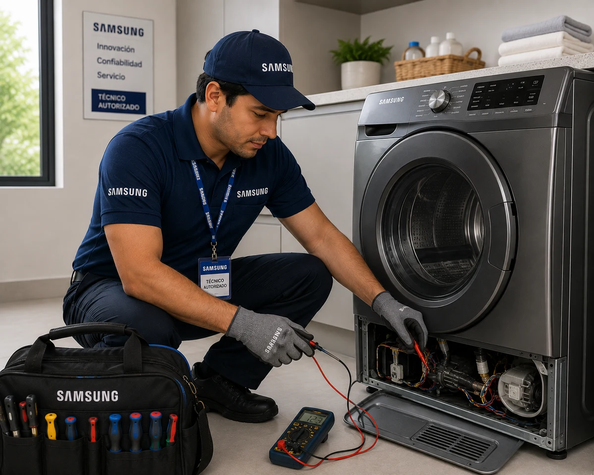 Técnico Samsung atendiendo secadoras samsung en Guayaquil