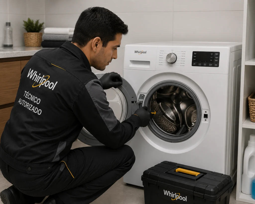 Técnico Whirlpool atendiendo lavadoras whirlpool en Guayaquil